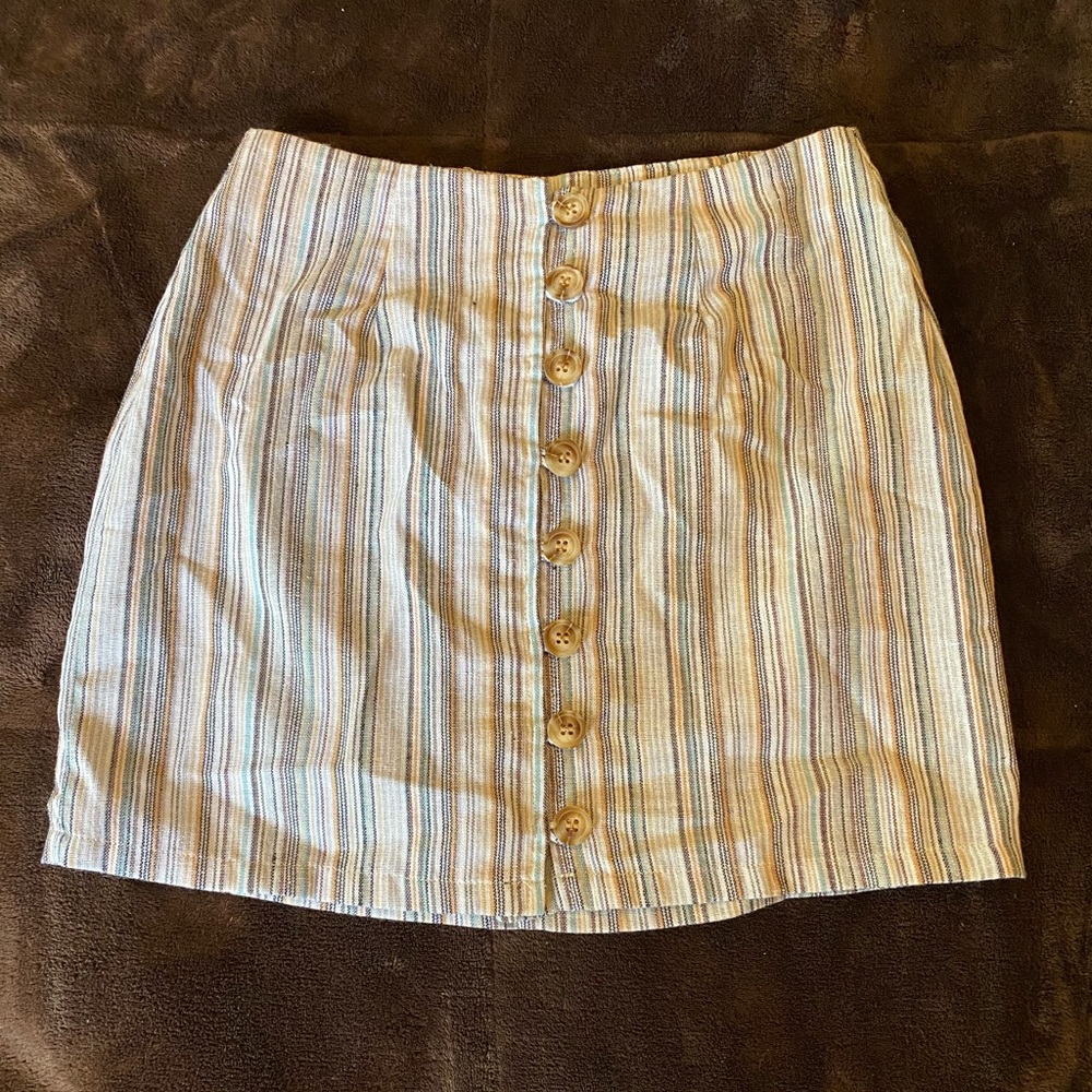 Striped pencil skirt